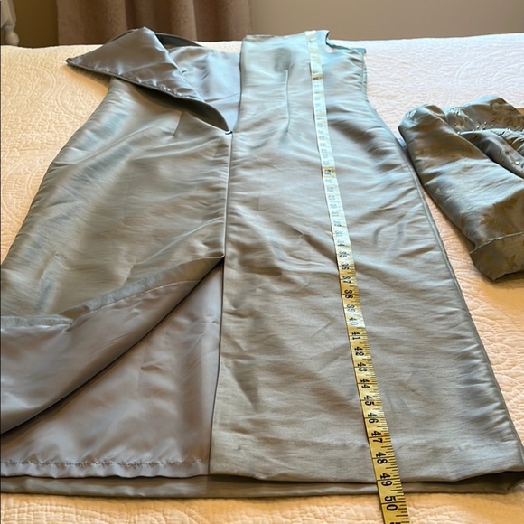 Beaded High Neck Jacket+ Sleeveless Maxi Sheath Dress Formal Set Womens 10 - Picture 15 of 16